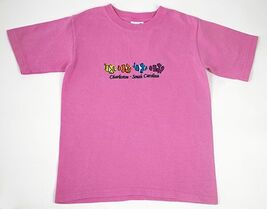 ANVIL YOUTH SIZE SMALL PINK CHARLESTON SOUTH CAROLINA TROPICAL FISH SHIR... - $7.91