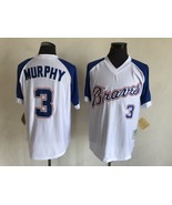 Braves #3 Dale Murphy Jersey Old Style Uniform White Raglan - $45.00