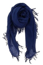 Chan LUU Cashmere and Silk Scarf in MEDIEVAL BLUE 62&quot; x 58&quot; NWT - £130.60 GBP
