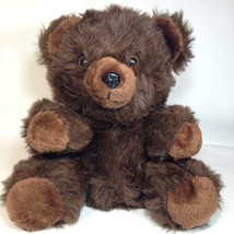 Vintage Cuddle Wit Dark Chestnut Brown Teddy Bear Plush Grizzly Stuffed Animal - £47.95 GBP