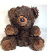 Vintage Cuddle Wit Dark Chestnut Brown Teddy Bear Plush Grizzly Stuffed ... - £47.07 GBP