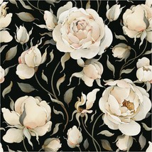 Peel And Stick Wallpaper Floral Vintage Roses Peonies Contact Paper Removable - £31.57 GBP