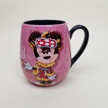 Disney Minnie Mouse Mug &quot;I&#39;m Only Awake for the Coffee&quot; Cup Pink Black 4&quot; Tall - $19.79