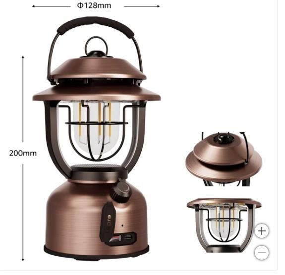 Lepro Lantern Retro Metal LED USB Rechargeable Dimmable Water-Resistant Compact Item image 9