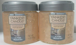 Yankee Candle Fragrance Spheres Neutralizing Beads Lot Set of 2 ALPINE MORNING - $26.14