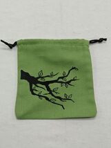 Dnd RPG Green Druid Nature Branch Dicebag Acessory 4&quot; X 4 1/2&quot; - €9,62 EUR