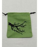 Dnd RPG Green Druid Nature Branch Dicebag Acessory 4&quot; X 4 1/2&quot; - $11.23