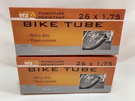 2 NEW Bike Bicycle Tube Tubes 26 x 1.5 (to 1.75) Puncture Resistant - £13.49 GBP