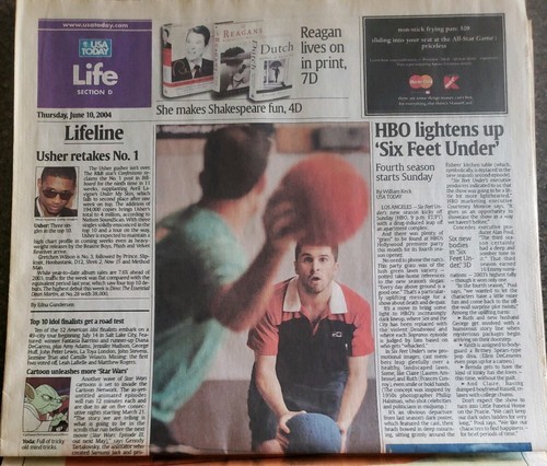 USA TODAY Newspaper ~ Thursday, June 10, 2004 ~ A Washington Farewell - Reagan Item image 5