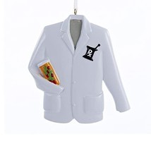 Pharmacist Coat with Prescription Bottle and RX Symbol Christmas Ornament - $24.69