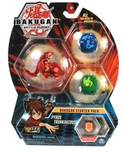 Spin Master Bakugan Battle Planet Starter Pack Pyrus Trunkanious Age 6 &amp; Up - £25.51 GBP