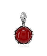 Jewelry of Venus fire Pendant of Goddess Hekate Red Colombian Amber Silver Penda - $696.00
