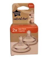 Tommee Tippee closer to nature 2 pack fast flow 6+ months nipples - $8.91