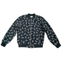 Philosophy Black Jungle Cat Bomber Jacker Size Small - £19.06 GBP