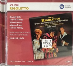 Verdi: Rigoletto - Sills/Milnes/Kraus/Rudel/Dunn/Ramey (CD 2 discs Warner) NEW - £15.97 GBP