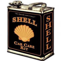 Shell Auto Oil Can Laser Cut Metal Sign Rustic - $69.25