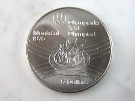 1976 $5 Canadian &#39;76 Montreal Summer Olympics Coin 24.2g E285 - £27.93 GBP
