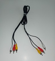 Premium 3 Rca To 3 Rca Male To Male Composite Audio Video Av Cable Vcr Dvd 4FT - £4.65 GBP