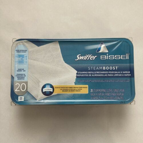 Swiffer Bissell SteamBoost Steam Pad Refills Fresh Scent 20 Steam