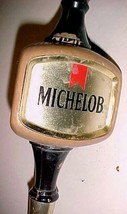 Michelob 13&quot; Wooden Plastic Chrome Black Triangle Tap Handle - £8.50 GBP