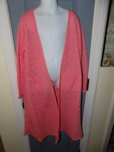 Lularoe Sarah Cardigan Duster Solid Zigzag Print Size 12 Girl's EUC - $34.20