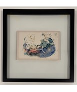 Modern Abstract Art Signed Original Sara Freeman Framed Painting - $4,593.17 MXN