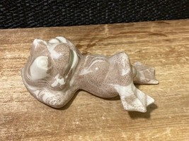 Mt St Helens Washington Ash Ware Ceramic Frog Figurine Vintage 3&quot; - £6.67 GBP