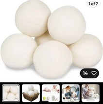 100% Wool Dryer Balls By Smart Sheep 6 Pack Premium Reusable Natural Fab... - $507.15 MXN
