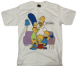 1989 The Simpsons Say Cheese T Shirt Size L Vintage Double Sided GREAT - £70.06 GBP