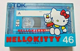 Hello Kitty TDK Cassette Tape 46 Old SANRIO 1976&#39; Vintage Super Rare Unopened - £89.68 GBP