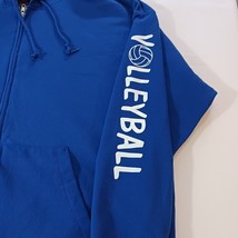 Hanes EcoSmart WAVERLY VOLLEYBALL Men's Blue Drawstring Hoodie Jacket 2XL  image 8