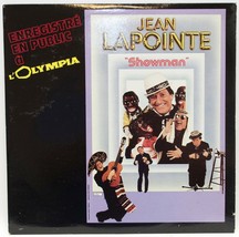 Jean Lapointe Showman A L&#39;olympia LP Vinyl Album 1985 Couleurs CO 103 - £5.81 GBP