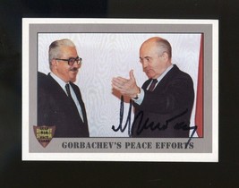 Mikhail Gorbachev Autograph Signed 1991 Gulf War Fact Card JSA COA Autog... - $717.17