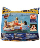 3 Person River Floating Tube Inner Drink Holder Lake Rafting Super Chill... - $89.10