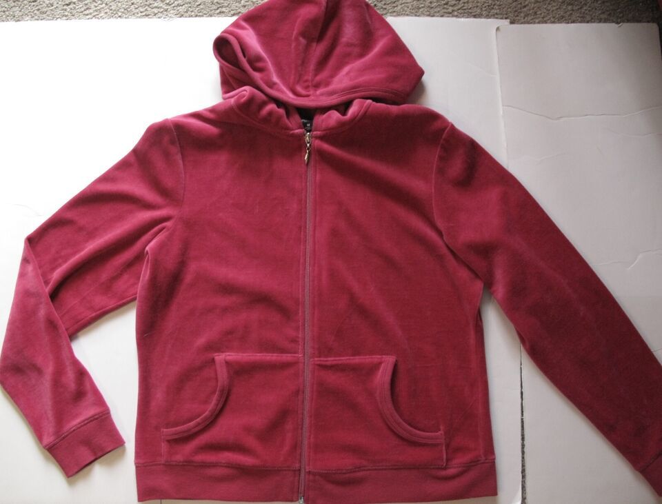 Primary image for Chadwicks PINK Velour Jogging Set Hooded Top & Jogger Pants Size M