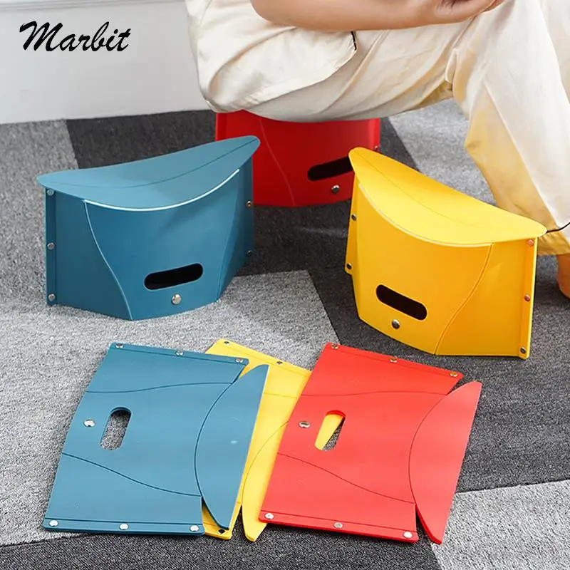 1PC Space-saving Bright-colored Simple Design Collapsible Portable Stool For - £12.51 GBP