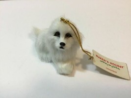 Makers Holiday Ornament Life Life New Dog white 3.5&quot; tall  Xmas   - $10.88