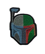 Helmet of the Bobafett. Embroidered Patch. Iron On. Sew On. Size 4.9&#39;&#39; x... - £7.05 GBP