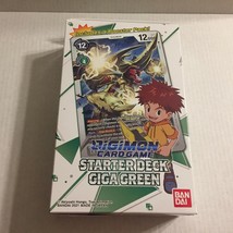 New Digimon Card Game Starter Deck Giga Green - 56 Cards - $23.70