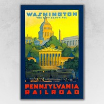 Washington Dc Vintage Travel Unframed Print Wall Art - $67.99