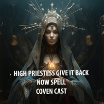 50-200X Coven High Priestess Give It Back Now Higher Magick Ring Pendant - £60.16 GBP+