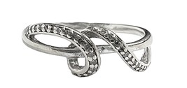 Diamond Women&#39;s Cluster ring 10kt White Gold 422770 - £59.36 GBP