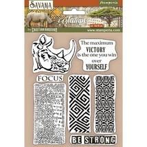 Stamperia Cling Rubber Stamp 5.5&quot;X7&quot;-Graffiti, Savana - $19.08