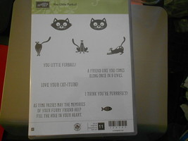 Stampin Up Wooden Stamp Set (new) YOU LITTLE FURBALL (11 stamps) - £22.15 GBP