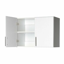 White Wall Cabinet with 2 Doors and Adjustable Shelf - $5,717.58 MXN