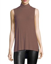 Three Dots turtleneck rib top in Mink - size XL - £27.39 GBP