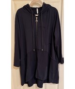 Womens Italian Full Zip Navy Jog RunningJacket LXL - $546.39 MXN