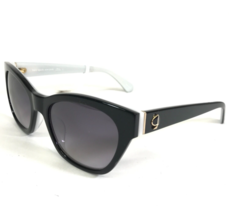 Kate Spade Sunglasses JERRI/S 8079O Black White Cat Eye Frames Purple Lenses - £80.73 GBP