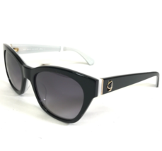 Kate Spade Sunglasses JERRI/S 8079O Black White Cat Eye Frames Purple Lenses - $102.64