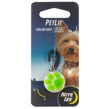 Nite Ize Nite Ize PetLit Collar Light - Lime Paw - £11.92 GBP